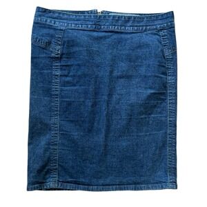Converse Denim Skirt Womens 29 Blue Western Indie‎ Midi Preppy Classic Street